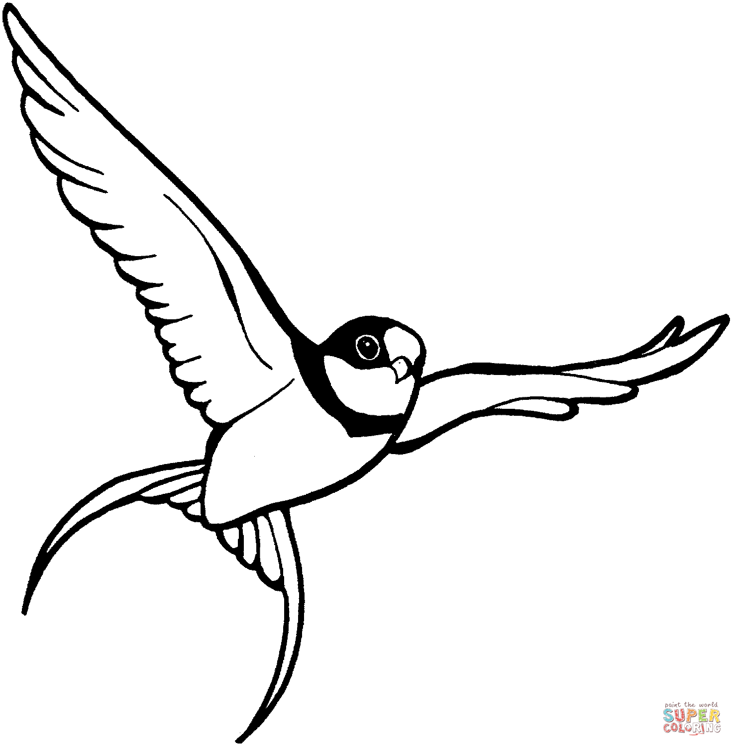 Flying Sparrow Logo - Flying Sparrow coloring page | Free Printable Coloring Pages