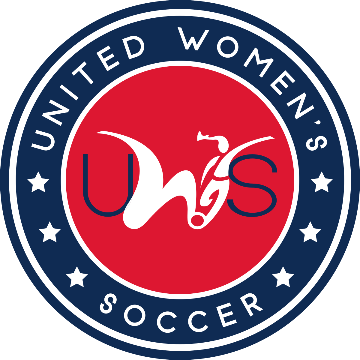 Blue Circle Soccer Logo - United Women's Soccer