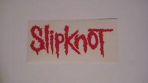 Red Slipknot Logo - Slipknot Red Logo Decal Rub On Sticker megadeth slayer metallica