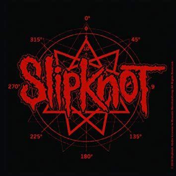 Red Slipknot Logo - Slipknot Logo Single Coaster Drinks Red Black Official Merchandise ...