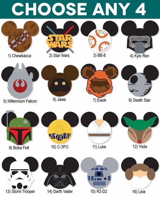 Disney Mickey 2017 Logo - Mickey Heads: Star Wars Die Cuts | SCRAPPIN' WITH MICKEY | Mickey ...