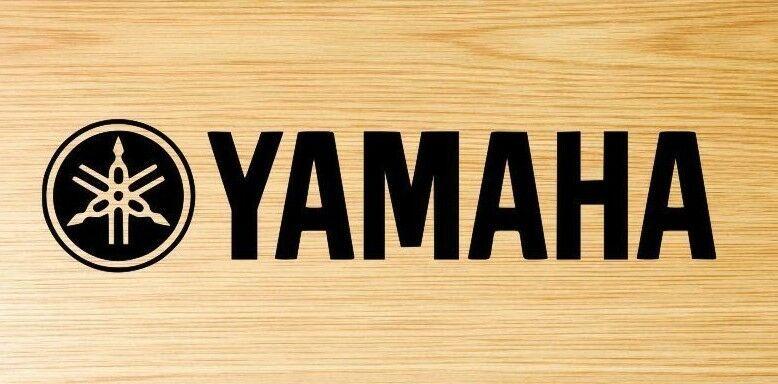 Wood Yamaha Logo - 2x Yamaha motorcycle motorbike decal sticker logo choose your colour