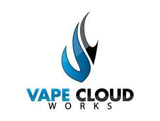 Cloud Vape Logo - Vape Cloud Works logo design - 48HoursLogo.com