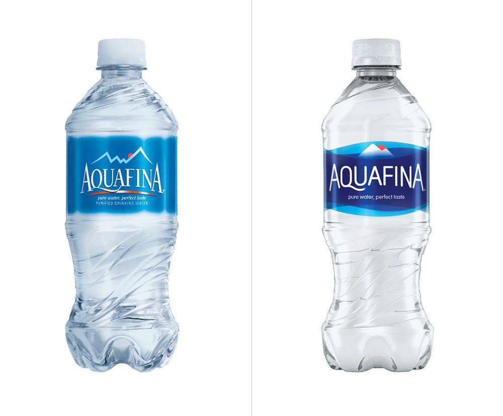 Water Bottle Logo - Brand New: New Logo And Packaging For Aquafina Done In House