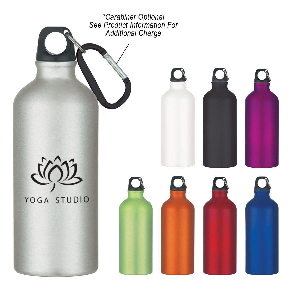 Water Bottle Logo - 20 Oz. Aluminum Bike Bottle with Custom Logo | InkHead.com