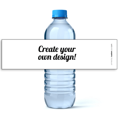 Water Bottle Logo - Custom Business Logo Water Bottle Labels - iCustomlabel