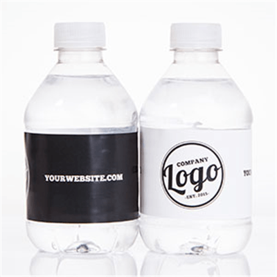 Water Bottle Logo - Personalized Business Water Bottle Labels Printing - iCustomLabel