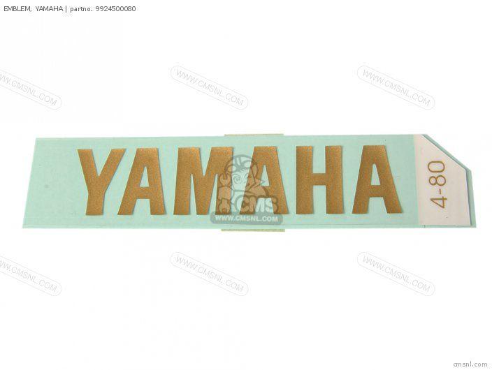 Wood Yamaha Logo - 9924500080: Emblem, Yamaha Yamaha - buy the 99245-00080 at CMSNL
