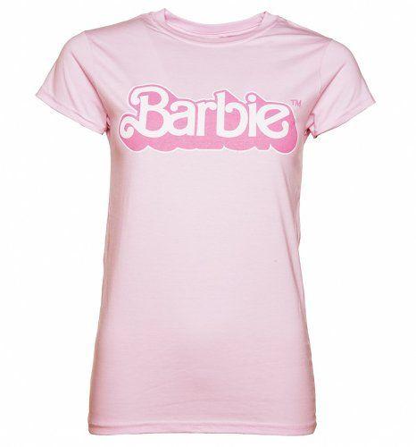 Retro Clothing Logo - Women's Pink Barbie 80's Logo T Shirt. Retro Shop UK : Retro