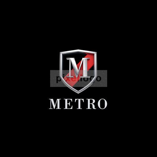 M Shield Logo - Fashion Emblem 3D M logo - 3D M in a shield | Pixellogo