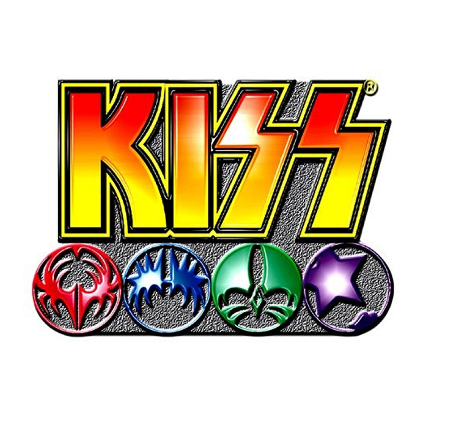 Kiss Band Logo - Amazon.com: Kiss Pin Badge Band Logo And Icons Official Metal Lapel ...