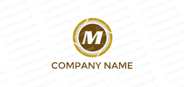 Round Shield Logo - letter m inside the round shield | Logo Template by LogoDesign.net