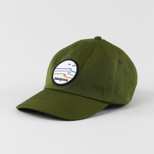 Green Tide Logo - Patagonia Men's Organic Cotton Canvas Tide Ride Logo Trad Cap Hat ...