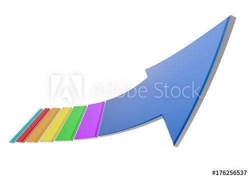 Rainbow Arrow Logo - Up rainbow arrow - Buy this stock illustration and explore similar ...