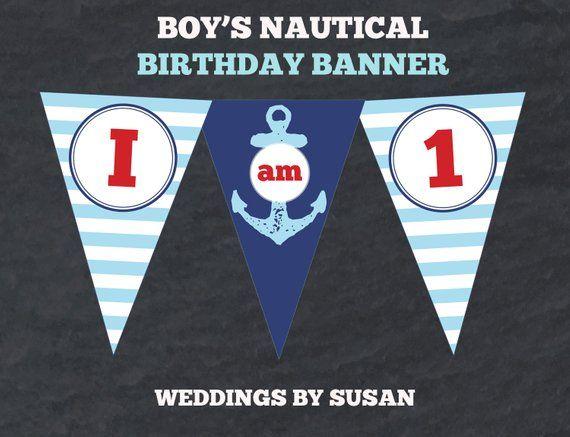 Anchor Blue Red Triangle Logo - SALE I Am One Ahoy Mates Nautical Anchor Boy's Happy | Etsy