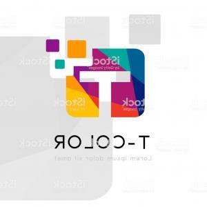Rainbow Letter T Logo - Letter T Logo Design Template Elements Vector