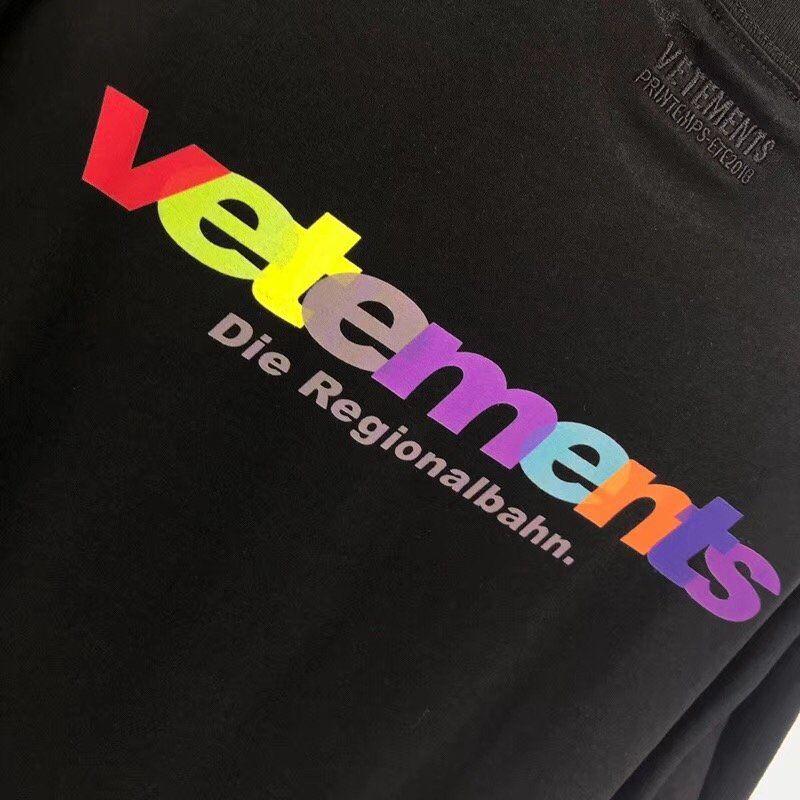 Rainbow Letter T Logo - Vetements Rainbow Letter T Shirt