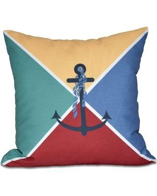 Anchor Blue Red Triangle Logo - Score Big Savings on E by Design Nautical Nights Anchor Flag ...
