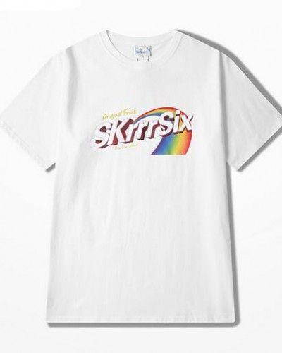 Rainbow Letter T Logo - Womens rainbow letter t shirt | Tshirtxy.com