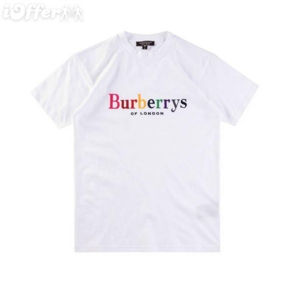 Rainbow Letter T Logo - Show models Rainbow Letter T-Shirt Short Sleeve T-Shir for sale