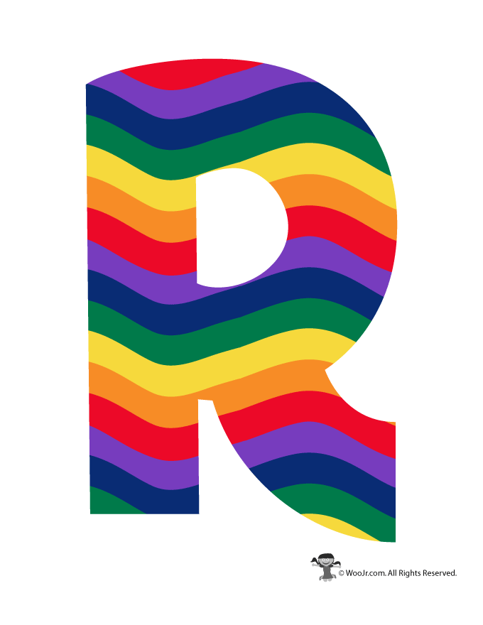 Rainbow Letter T Logo - Rainbow