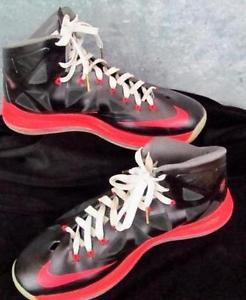 LeBron X Logo - Nike Lebron James X Pressure Sz 11 542244 001 Flywire Black Red ...