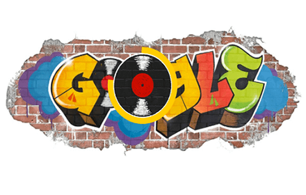 Interactive Google Logo - Happy 44th Birthday Hip Hop Google Doodle. HTML5 Game