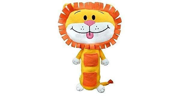 White and Orange Lion Logo - Buy Seat Pets Yellow/Orange Lion Car Seat Toy Online at Low Prices ...