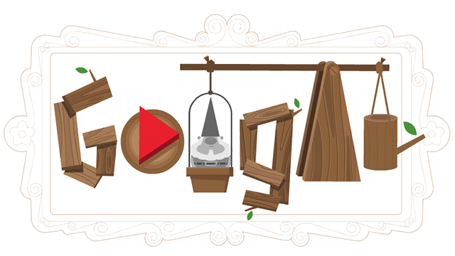 Interactive Google Logo - Garden Gnomes Game Google Doodle