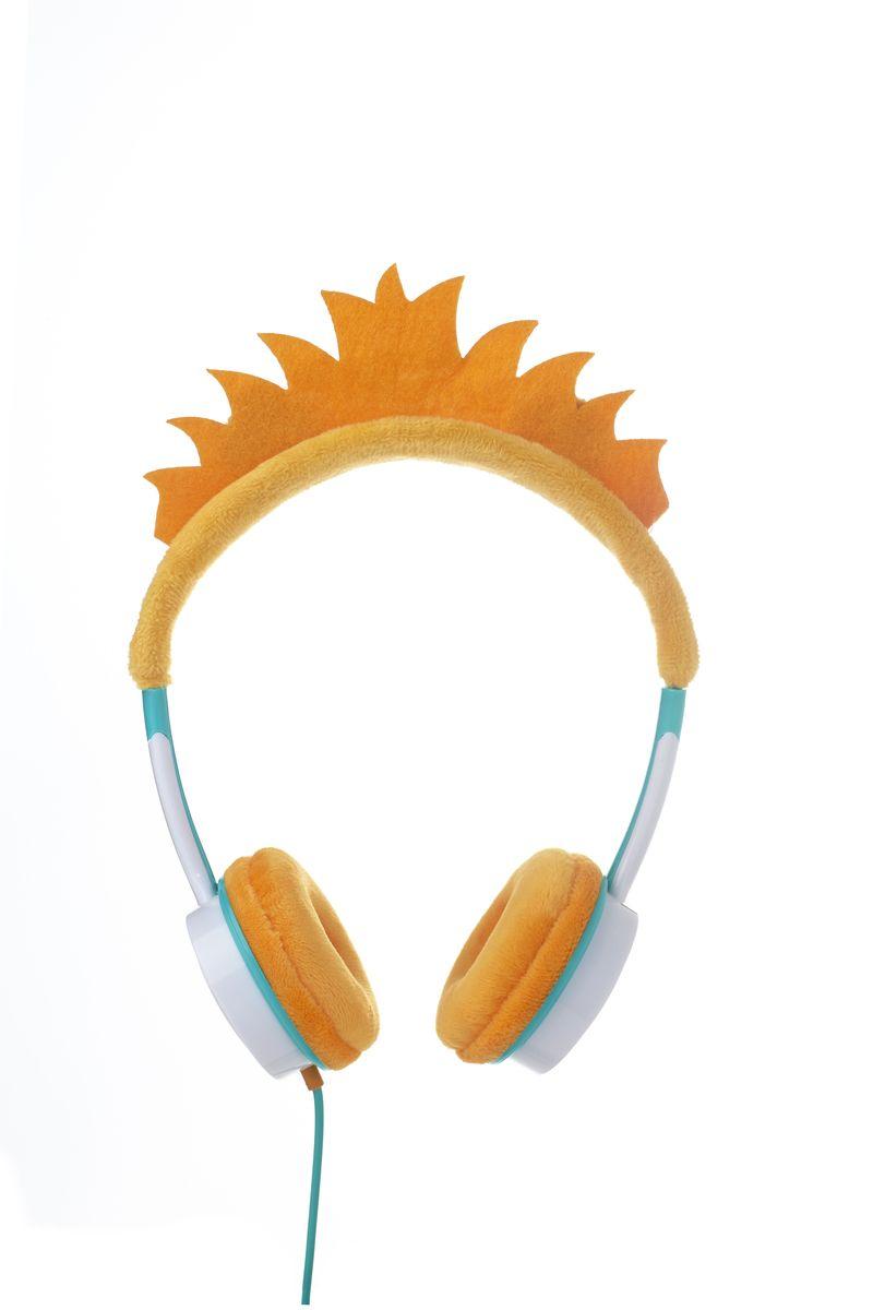 White and Orange Lion Logo - IFrogz Little Rockers Costume Orange Lion Headphones. Headphones