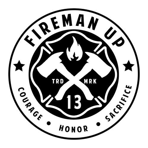 Fireman Logo - Fireman Up Inverted Logo 100dpi