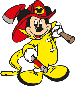Fireman Logo - Mickey Mouse Fireman Logo Vector (.EPS) Free Download