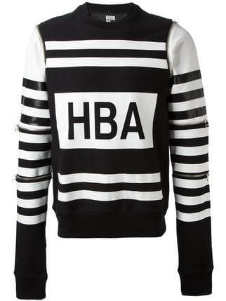 Long Sleeve Hood by Air Logo - Hood By Air HBA Logo Sweatshirt - Farfetch