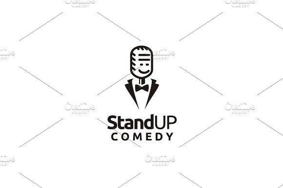 Comedy Logo - Stand Up Comedy logo design Logo Templates Creative Market