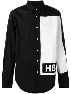 Hood by Air Clothing Logo - contrast long-sleeve shirt