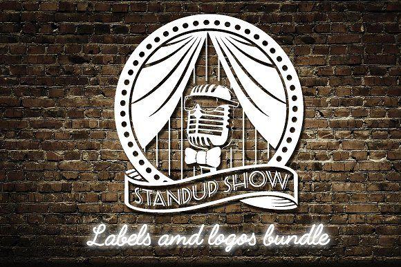 Comedy Logo - Stand up comedy show logos bundle ~ Logo Templates ~ Creative Market
