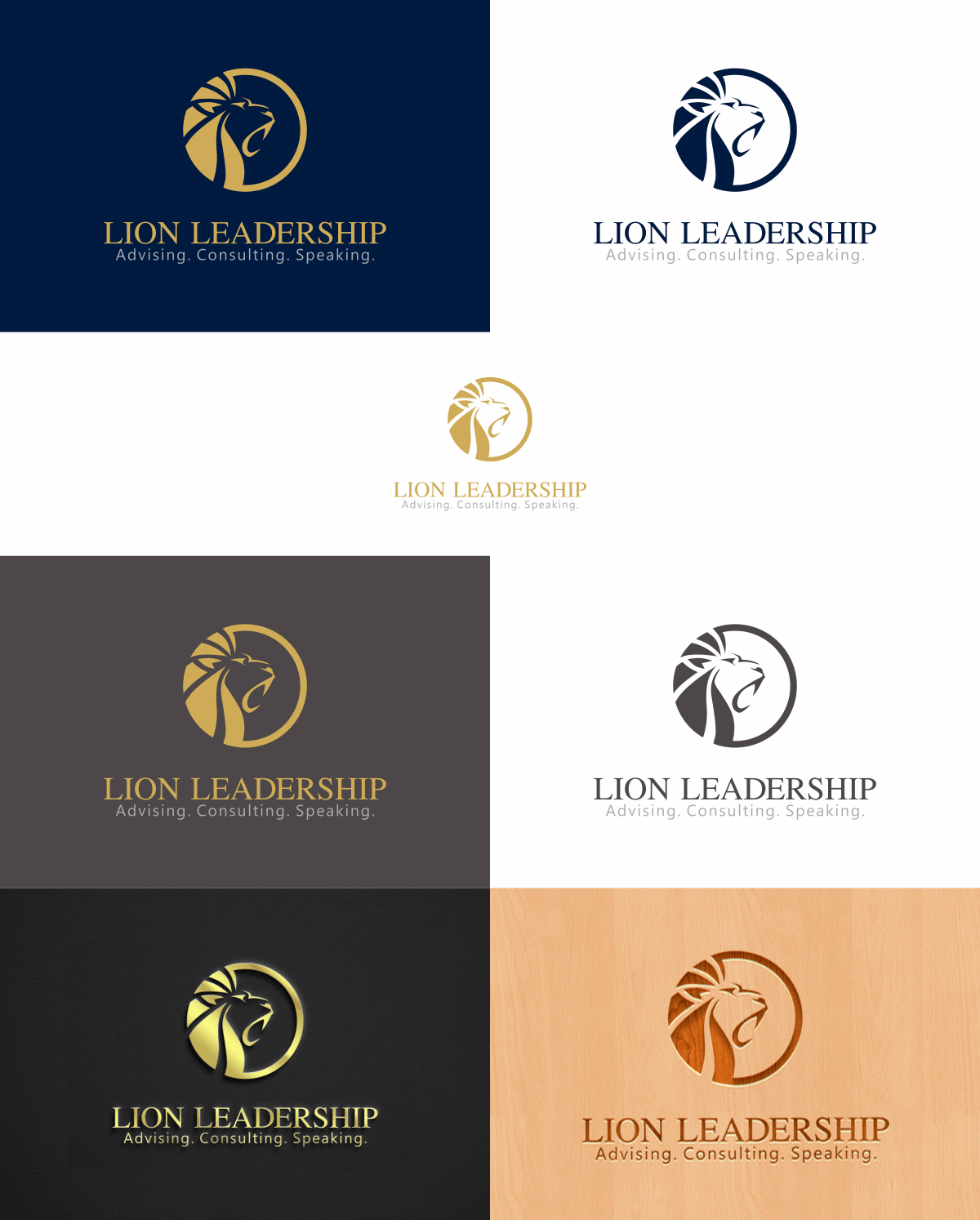 Lion Business Logo - Bold, Serious, Business Logo Design for Lion Leadership by Vlademir ...