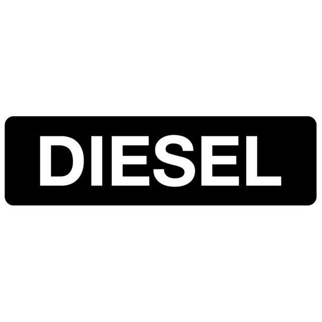 Black and White Vans Car Logo - Diesel Car Van Fuel Reminder Sticker for Cars Vans Vinyl 70 X 20mm ...