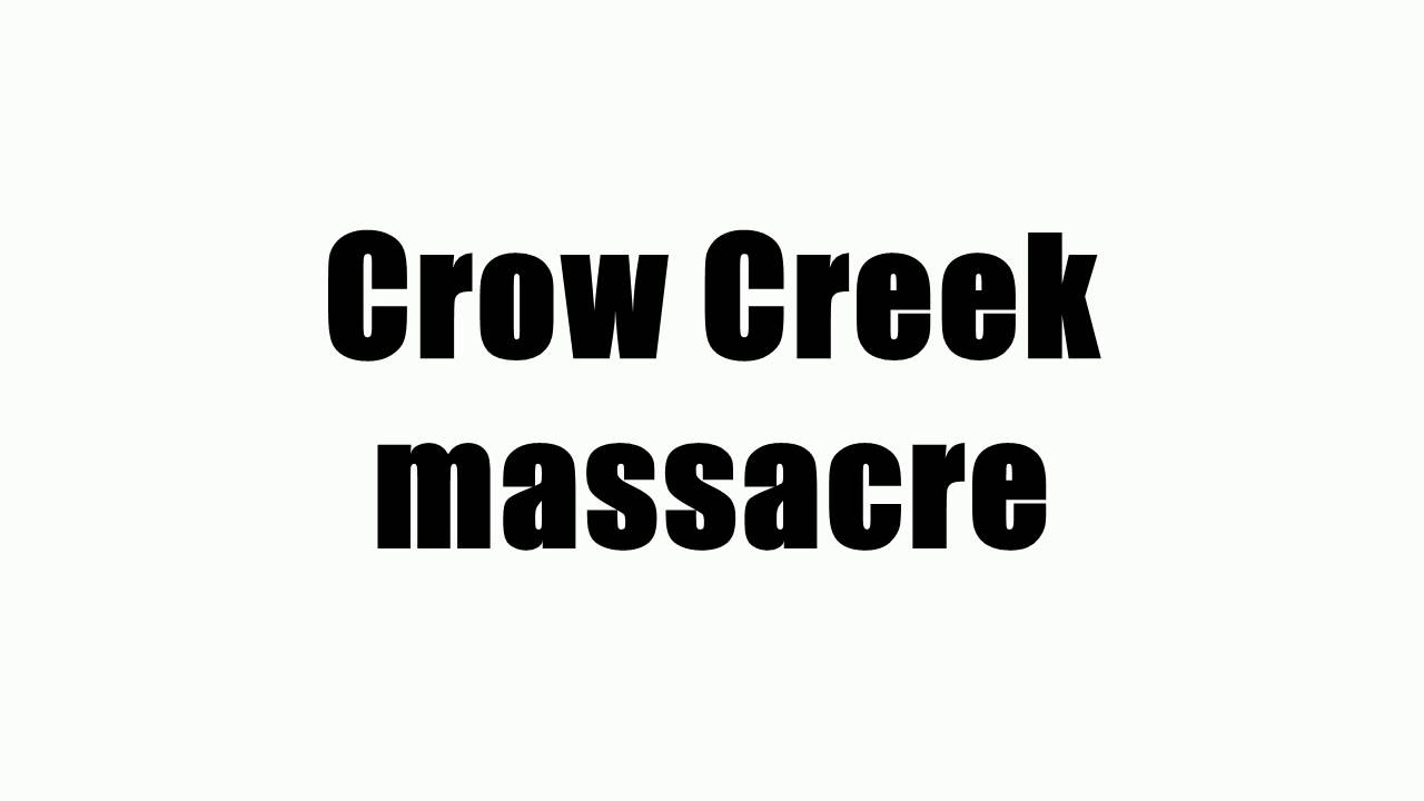 Crow Creek Logo - Crow Creek massacre - YouTube