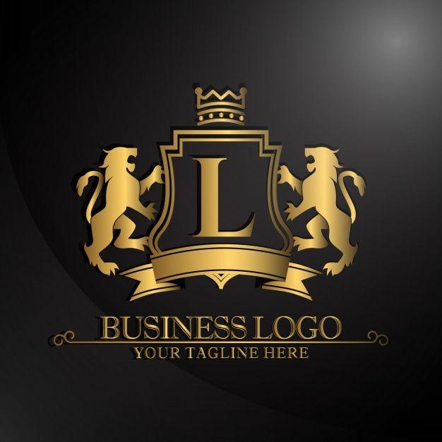 Two Lions Logo - Elegant logo with two lions design Vector | Free Download