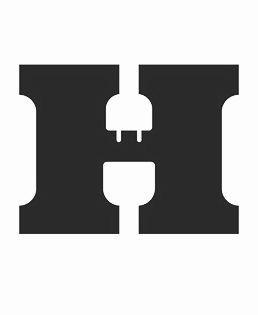 Black H Logo - logos. Logo design, Negative space logos