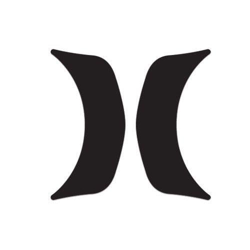 Black H Logo - Hurley Decal H Logo 4.5 and Dirt