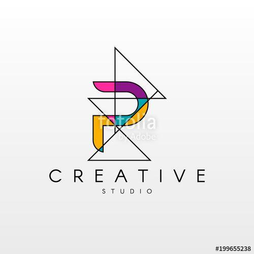 Trendy Modern Logo - P letter logo. Logo Design with Creative Modern Trendy Typography ...