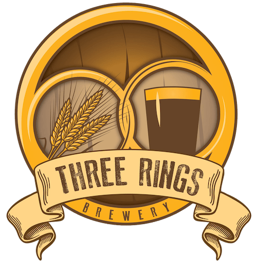 Three Orange Rings Logo - Three Rings Brewery. McPherson, KS Craft Beer