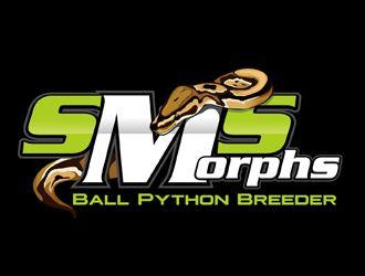 Ball Python Logo - SMS Morphs logo design - 48HoursLogo.com