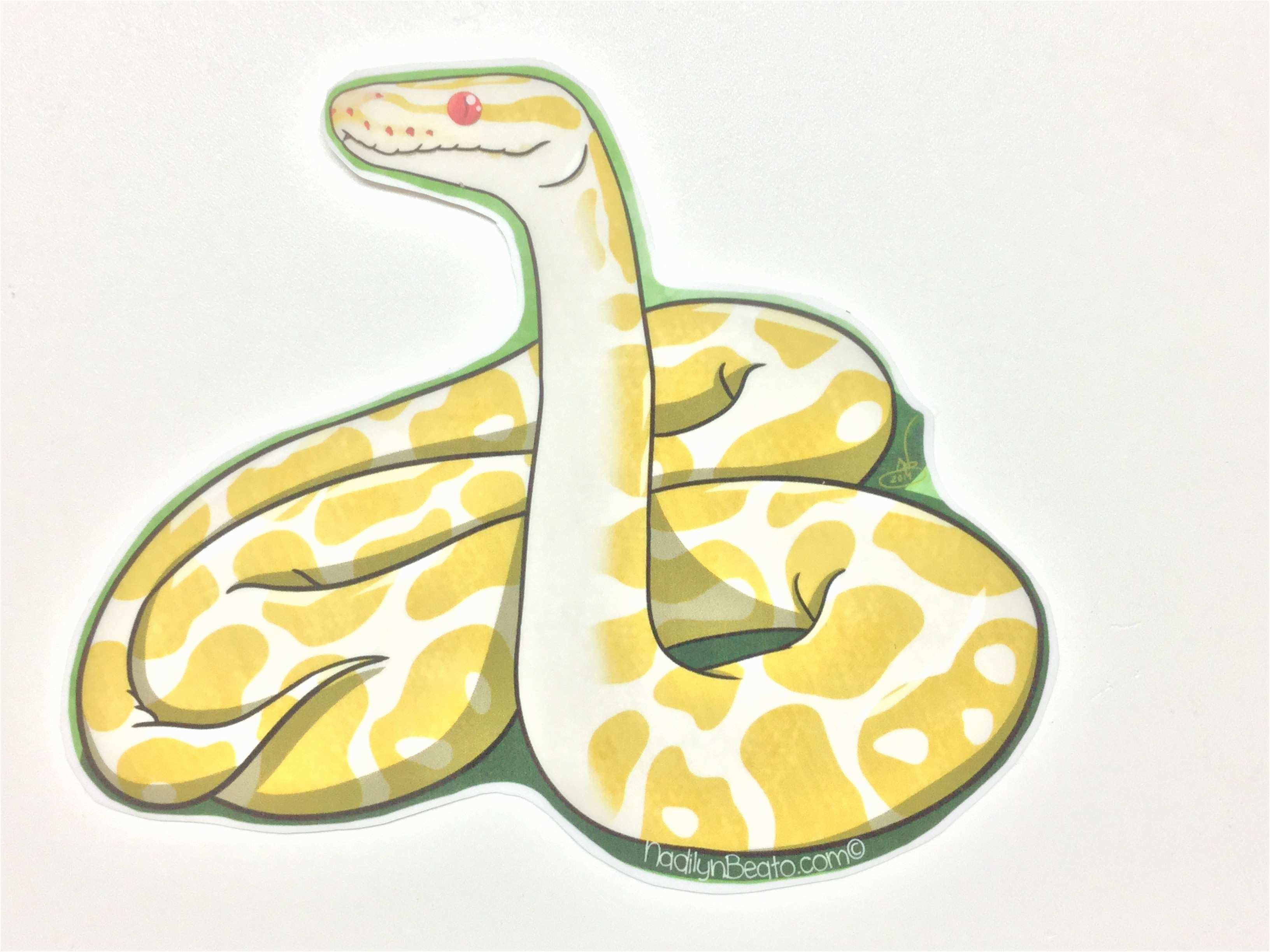 Ball Python Logo - Python Sticker Lovely Green Tree Python Logo Bumper Sticker – Green ...