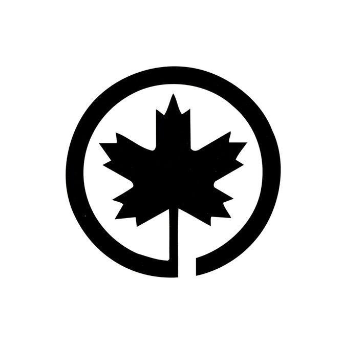Maple Leaf with Circle Logo - Air Canada Logo