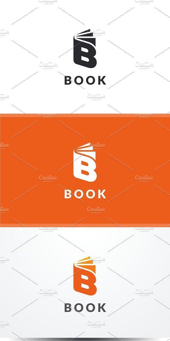 Orange B Logo - Book B Logo. Logo Templates. Book letters