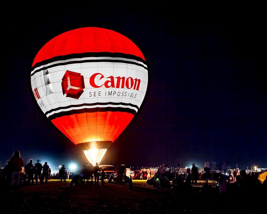 Canon See Impossible Logo - Canon - See Impossible - Hot Air Balloon Photograph by Ron Pate