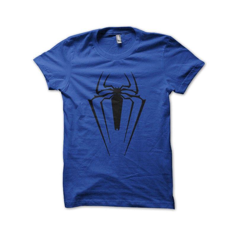 Blue Spider Logo - T The Amazing Spider Man Symbol Blue T-Shirt - Redzila
